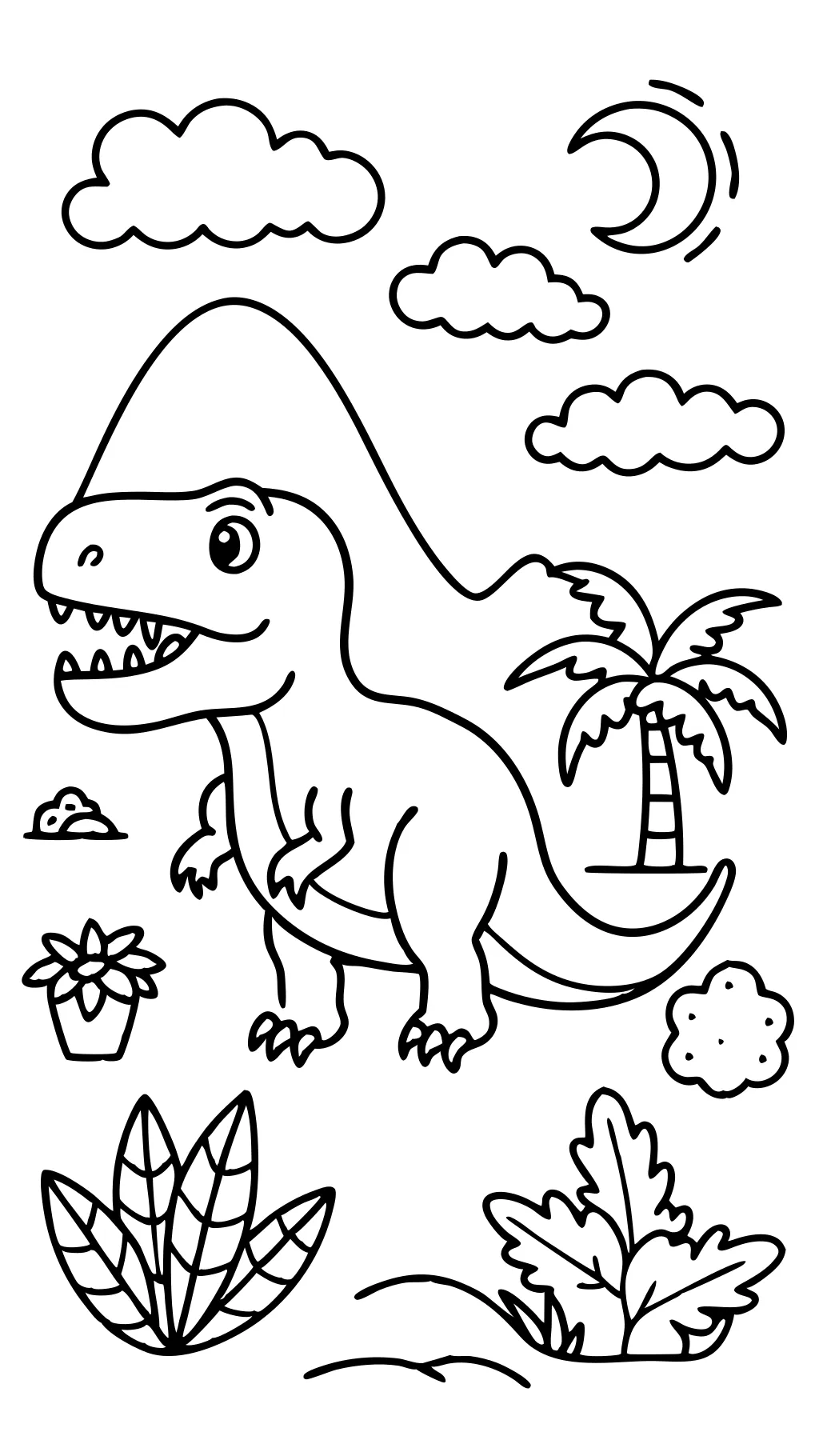 páginas para colorear de t rex